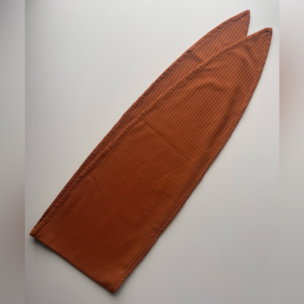 Rust Orange Ribbed Headband